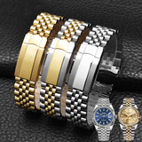 Массивный ремешок из нержавеющей стали от имени Rolex Oyster perpetual log из нержавеющей стали диаметром 41 мм, цепочка для часов диаметром 20-21 мм