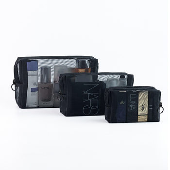 Cosmetic Bag Ins Style Mesh Cosmetic Bag Women's Portable Mini Travel Lipstick Bag Small Cosmetics Cosmetics Bag