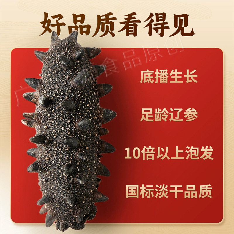 Organic National Standard Dalian Dried Sea Cucumber, Dried Sea Cucumber, Dried Sea Cucumber with Spines, Dry Goods for Catering Supply, Non-Ready-To-Eat Sea Cucumber, Sc Factory Wholesale