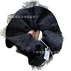 Hepburn Velvet Hair Band Autumn and Winter New Headwear Four-Layer Lock Edge Cloth Circle Ball Head Flower Plate Hair Accessories Factory Ready Stock