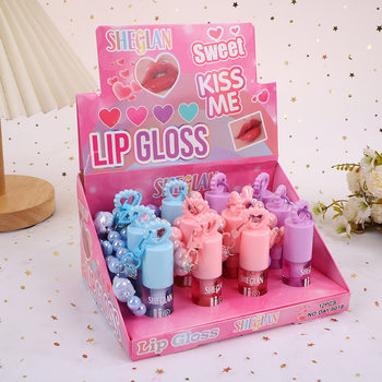 Cross-Border New Star Pendant Lip Gloss Lipstick Water Lip Glaze Moisturizing Water Gloss Lip Gloss Long-Lasting Moisturizing Lip Gloss Wholesale