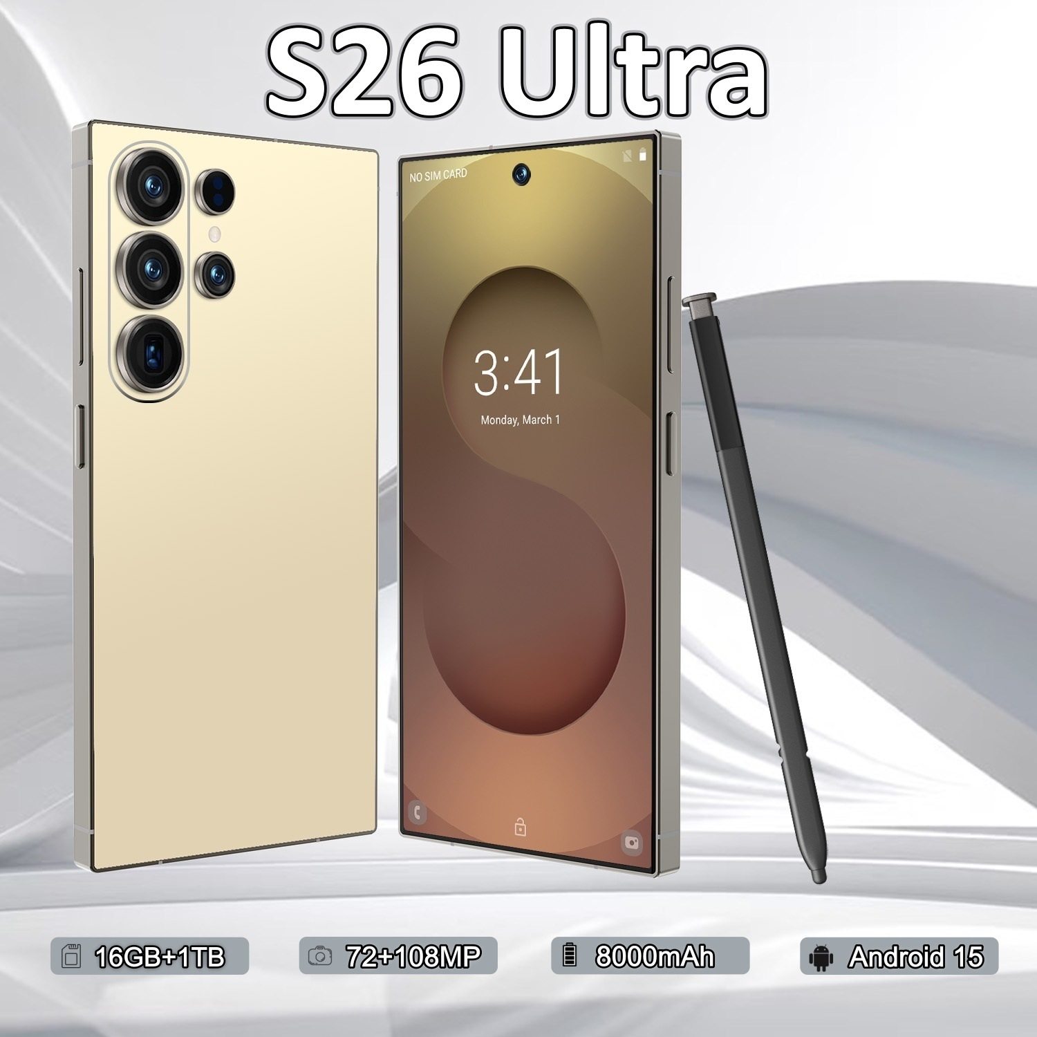 Cugo跨境手机 S26 Ultra跨境手机全球版4G 4+64GB 外贸手机