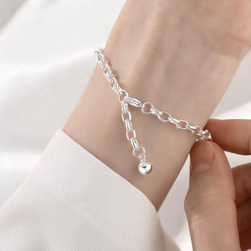 Korean and Japanese Retro Fashion Bracelet for Women, Ins Style Niche Design, Chunky Chain, Classic Versatile Jewelry, Factory Direct Sale
