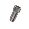 2025 New Model Aluminum Alloy Car Charger Qc3 Fast Charging Super 60W Mobile Phone Flash Charging Car Charger Wholesale