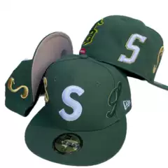 New Hot-Selling Foreign Trade Cross-Border La Team Baseball Cap, High-Quality Fashion Flat-Brimmed Hat, Hip-Hop Flat-Brimmed Hat