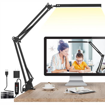 Piano Eye-Protection Strip Folding Lamp for Bedroom, Study, Reading, Soft Light Lamp, Clip-On Long-Arm Folding Work Desk