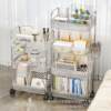 Acrylic Trolley Storage Rack for Home Living Room Multi-Layer Snack Storage Rack Bedroom Bedside Transparent Storage Rack