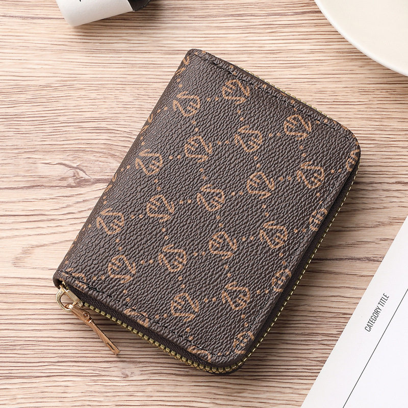 European and American style card holder women's multi-card exquisite high-end small id bag large capacity driver's license integrated card holder wallet card