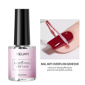 Anti-spill glue tear nail polish glue edge armor tool phototherapy glue tweezers auxiliary tool factory wholesale