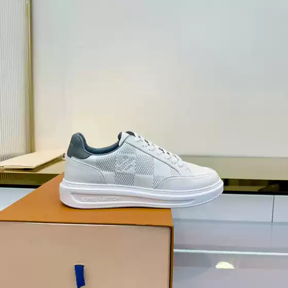 Guangzhou High-End Genuine Leather L-Runner Tatic Flat Men's Casual Sports Shoes Size 38~46