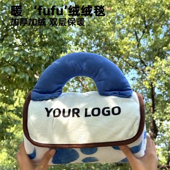 Customized Blanket Office Shawl Nap Blanket Flannel Air Conditioning Small Blanket Winter Thick Nap Sofa Throw Blanket