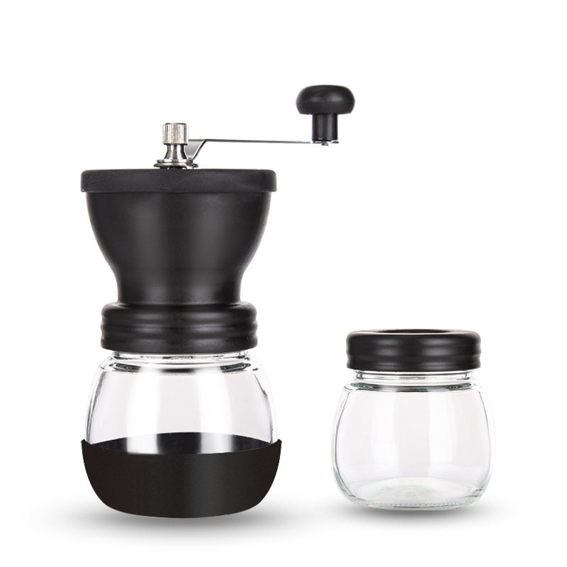 Manual grinder hand-cranked coffee machine glass full body washing Coffee Grinder coffee bean grinder hand-cranked