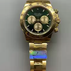 Qf Factory Vs Factory Cosmograph Daytona 4131 Movement Fully Automatic Waterproof Men's Green Gold Mechanical Watch Dropshipping