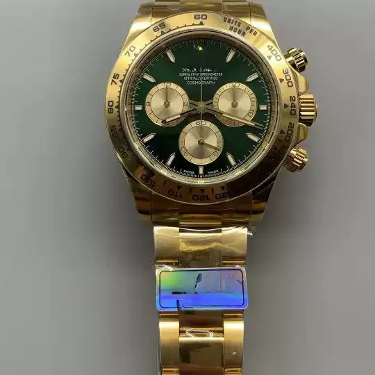 Qf Factory Vs Factory Cosmograph Daytona 4131 Movement Fully Automatic Waterproof Men's Green Gold Mechanical Watch Dropshipping