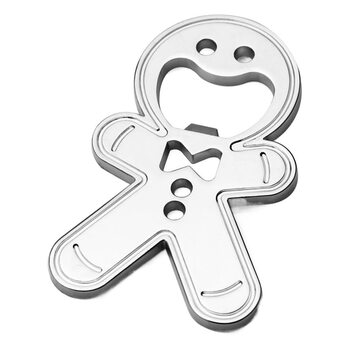 Creative Gingerbread Man Bottle Opener Doll Refrigerator Sticker Bottle Opener Full Moon Wedding Beer Bottle Opener Metal Crafts
