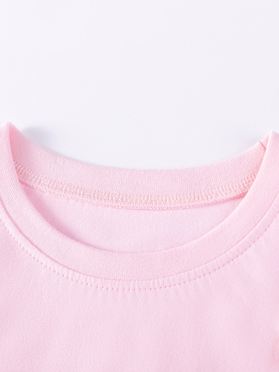 New Summer Girls' Mesh Dress Set, Cartoon Cute Style Kids' Outfit