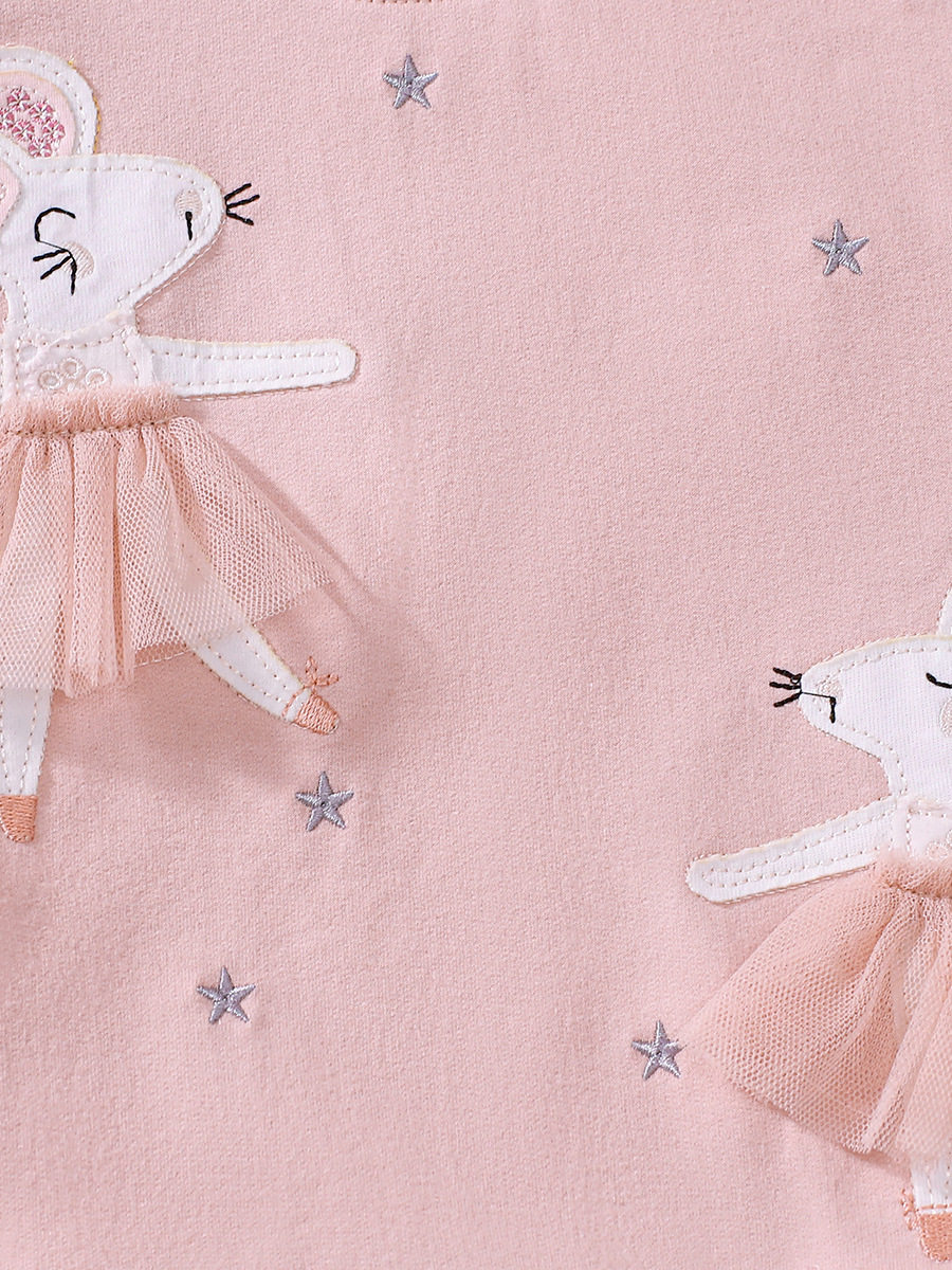 Custom-made Girls' Tulle Dress, Summer Cartoon Short-sleeve Kids' Skirt