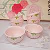2026 Christmas Hellokitty Strawberry Bow Cake Bowl 4.5inch Creative Strawberry Decorated Cake Bowl