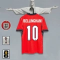 England away jersey, number 10 with captain's armband