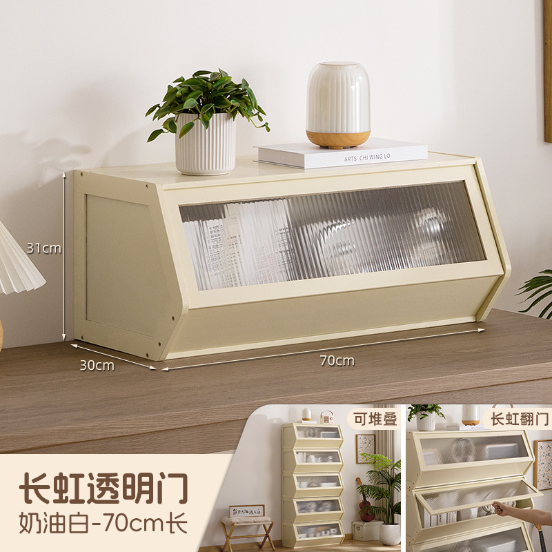 书柜置物架客厅带柜门储物柜一体格子柜展示柜落地多层组合柜书架