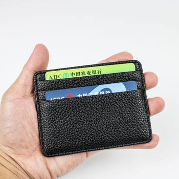 In stock ultra-thin card holder multi-card holder small exquisite leather pu card holder card holder wholesale