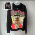 EM32 Black Cardigan with Rhinestones (All-Over Print + Rhinestones)