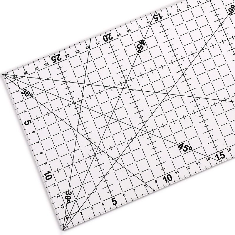 Factory wholesale acrylic ruler ruler customized logo transparent ruler 15cm clothing ruler tailor patchwork ruler