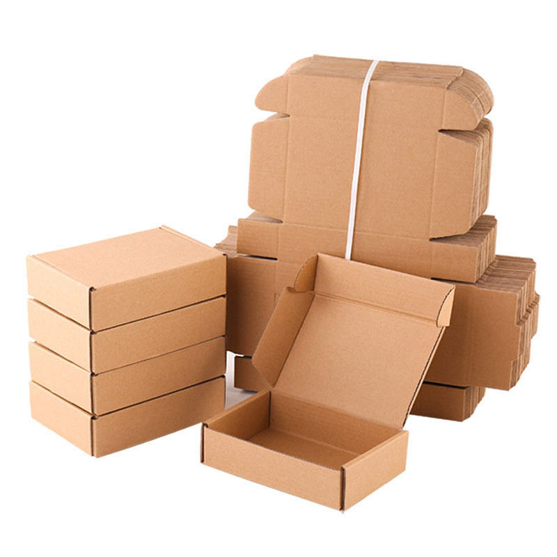 Brown Packing Paper Airplane Box Wholesale Packaging Box Small Batch Carton Custom Jewelry Clothing Color Box Express Airplane Box