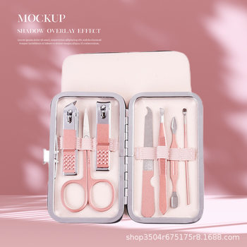 Rose Gold Nail Clipper Set Stainless Steel Nail Clipper Set 18-Piece Manicure Manicure Tool Nail Clipper Set