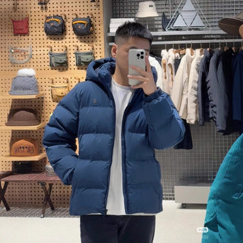 Cross-Border In-Stock 2025 Winter Couple Style Thickened Hooded down Jacket, Unisex, Windproof and Warm down Jacket