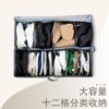 Cross-border Amazon New Bed Bottom Shoes Storage Box Transparent Packaging Storage Box Folding Non-woven Fabric Storage Shoe Box