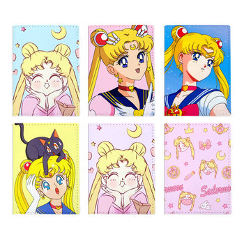 Spot Cute Sailor Moon Multifunctional Passport Bag Printed Travel Passport Holder Pu Document Protective Cover Wholesale