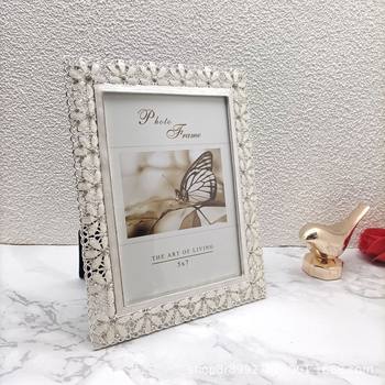 Modern Silver Simple Metal Photo Frame Model Room Soft Decoration Table Decoration Metal Photo Frame