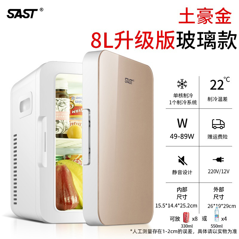 先科车载冰箱家用小型冷暖箱车家两用学生宿舍迷你小冰箱冷藏箱