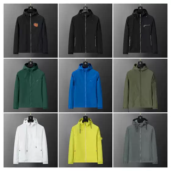 Authentic Cross-Border Autumn and Winter Hooded Jacket, Windbreaker, Fashionable Outerwear for Men and Women, European and American Style, in Stock for Export