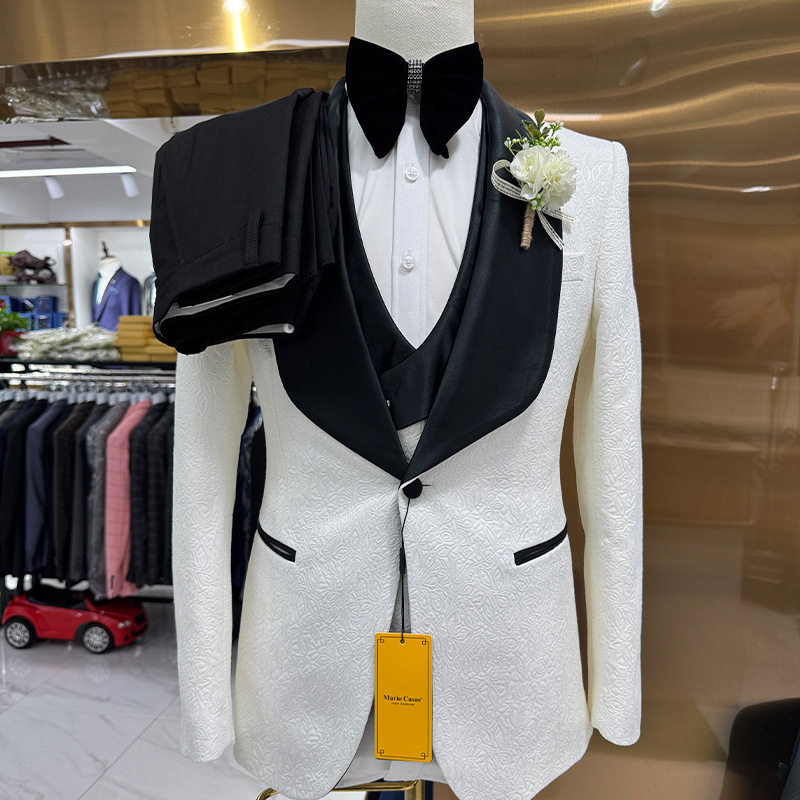 men's suit 3-piece groom wedding suit men's suit