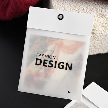 High-end Men's and Women's Clothing Tag Label Colorful pvc Tear-resistant Soft Glue Tag Trademark logo Hanging Card Design and Printing