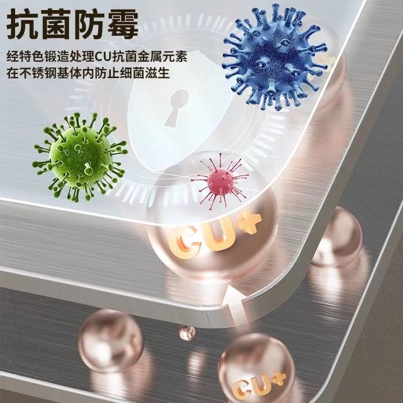 316 Stainless Steel Cutting Board Thickeneded Antibacterial and Mildew Proof Household Cutting Board and Panel Kitchen Cutting Board Large Rolling Panel