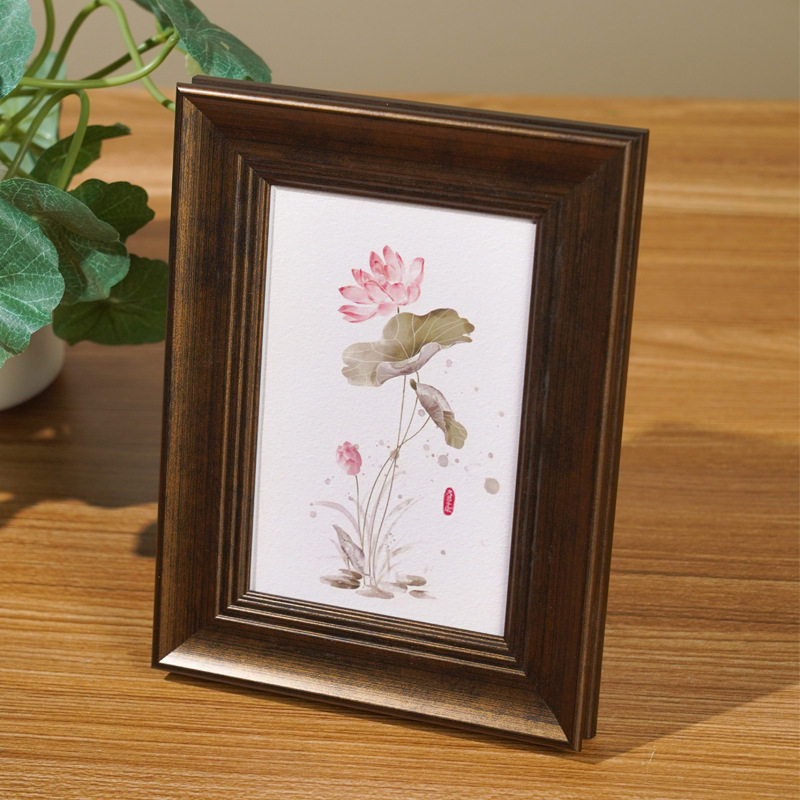 American Retro Photo Frame Black Walnut Color 6 