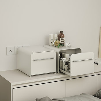 Dust-proof cosmetics storage box high-grade drawer-type desktop storage rack large capacity skin care products storage cabinet