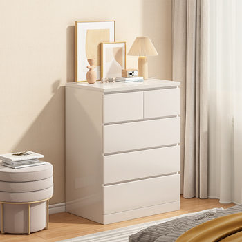 Chest of drawers bedroom simple modern white locker home living room storage cabinet chest of drawers Wall drawer cabinet six-drawer cabinet