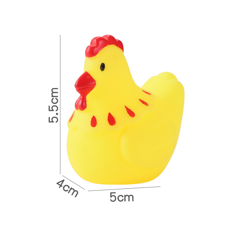 搪胶捏捏乐可爱动物小鸭子儿童洗澡戏水宝宝浴室沐浴益智玩具批发