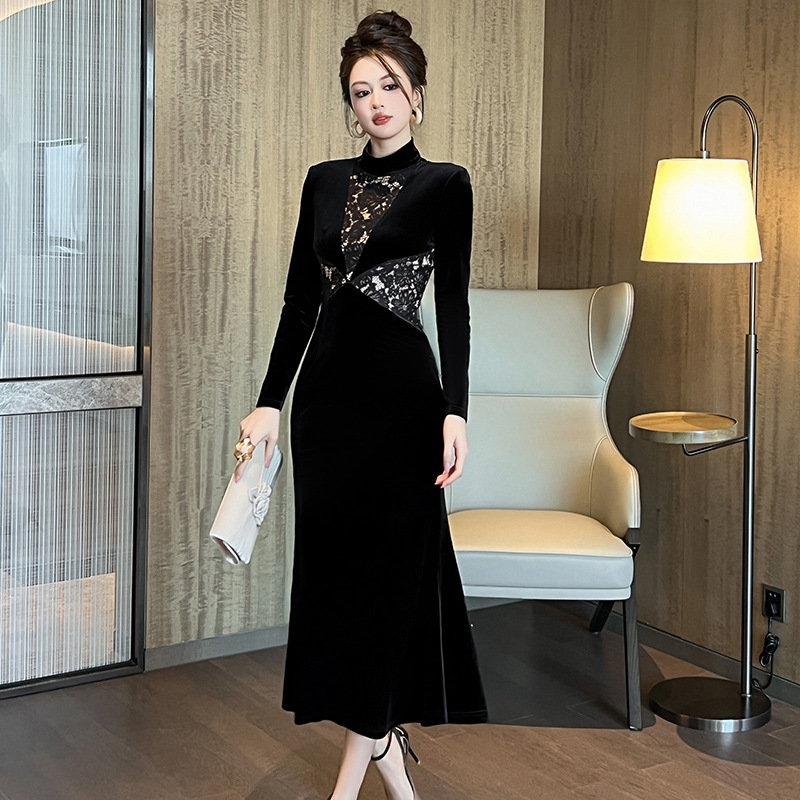 (Mới) Mã B0802 Giá 1360K: Váy Đầm Liền Thân Dự Tiệc Nữ Chtdng Cao 12Cm Hàng Mùa Xuân Thu Đông Kiểu Đuôi Cá Thời Trang Nữ Chất Liệu Ren G04 12 Sản Phẩm Mới, (Miễn Phí Vận Chuyển Toàn Quốc).