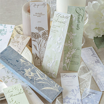 Mo Mo Forest Overture Boxed Bookmark Light Retro Salt Gift Packaging Student Reading Book Clip Marking Card