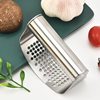 Garlic Press and Peeler, Stainless Steel, No Ring-Shaped Arc, Garlic Crusher, Garlic Masher, Kitchen Household Garlic Crusher, Garlic Paste Maker