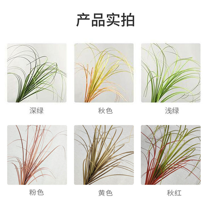 北欧ins风格家居仿真单支蒲草 室内仿真植物墙仿真芦苇洋葱草假花
