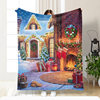 Amazon Christmas Flannel Blanket Double-sided Fleece Thickened Single-sided Printed Blanket Nap Blanket Gift Blanket