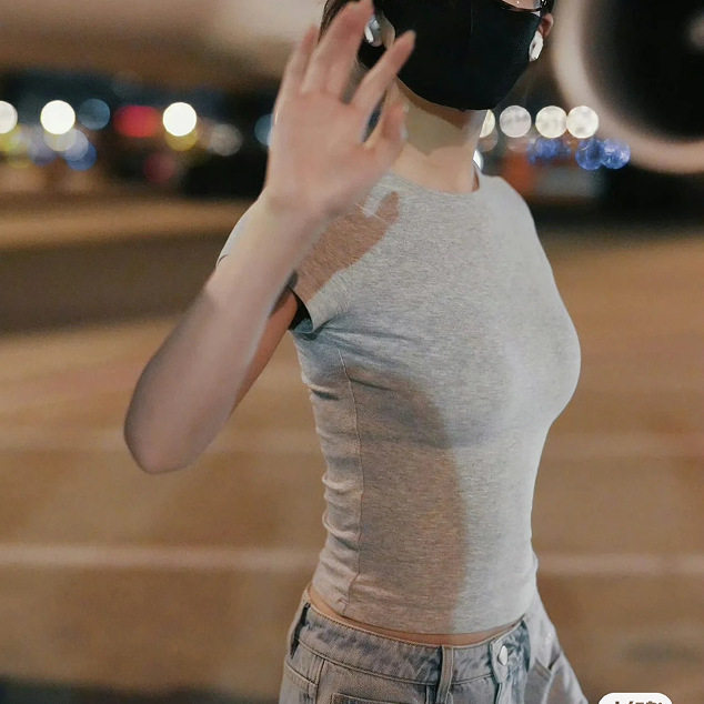 跨境打底修身短袖t恤女韩版新款外贸ins显瘦短款时尚上衣女潮批发