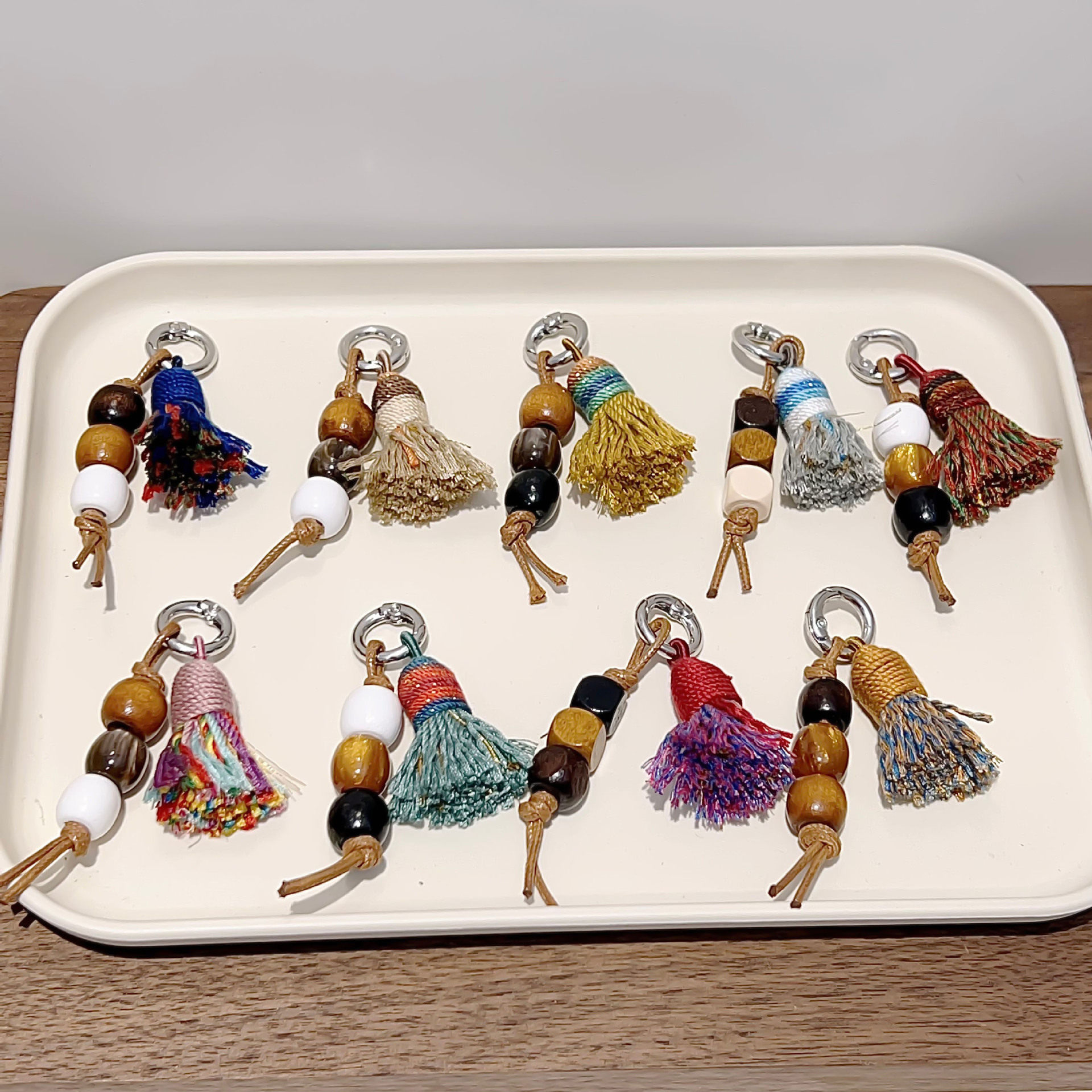 Miu Shoelace Buckle Shoe Flower Decoration Moral Training Muller Women's Shoes Snow Boots Decorative Accessories Ethnic Style Tassel Hanging