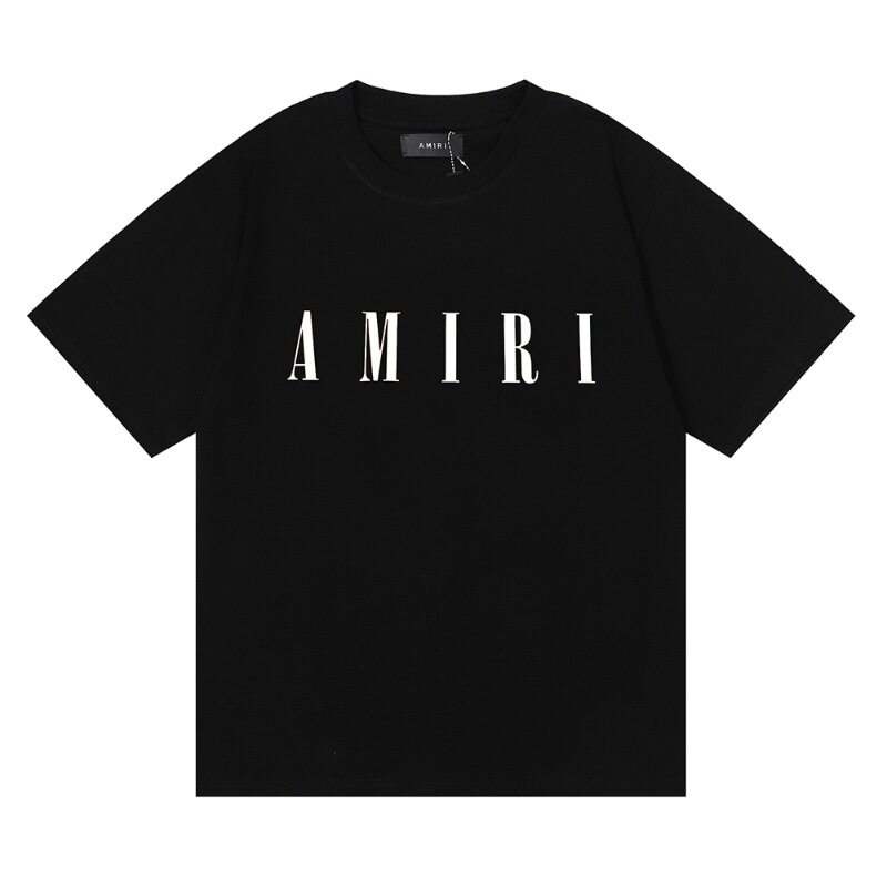 Amiri short-sleeved t-shirt heavyweight summer loose men and women's high street light luxury American trendy brand VTG couple wear half sleeve
